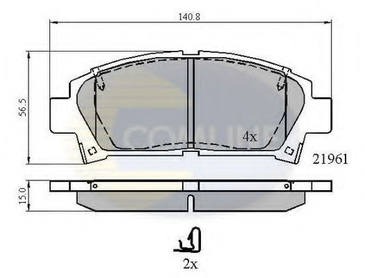 Тормозные колодки COMLINE CBP3713