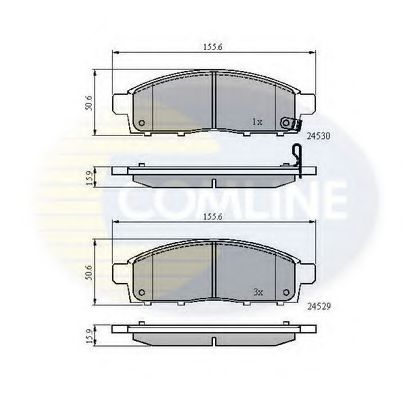 Тормозные колодки COMLINE CBP31584