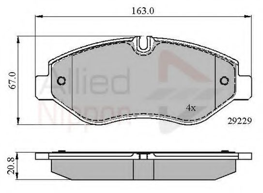 Тормозные колодки COMLINE ADB01616