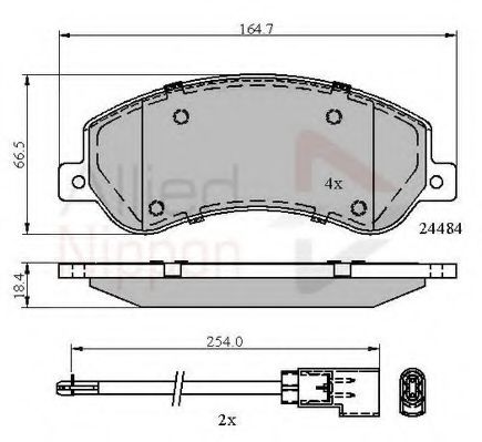 Тормозные колодки COMLINE ADB21512