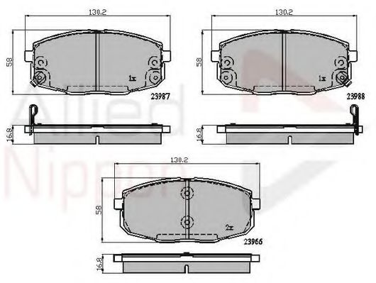 Тормозные колодки COMLINE ADB31798