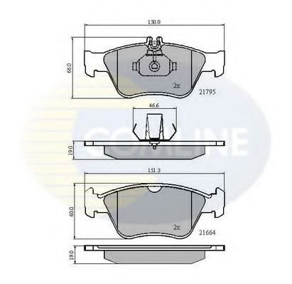 Тормозные колодки COMLINE CBP0274