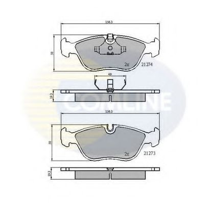 Тормозные колодки COMLINE CBP0719