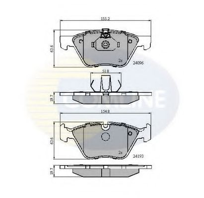 Тормозные колодки COMLINE CBP01300