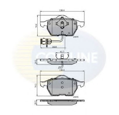 Тормозные колодки COMLINE CBP1715