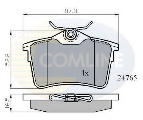 Гальмівні колодки COMLINE CBP01797