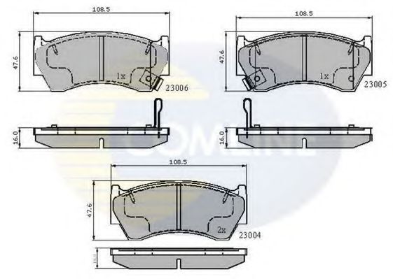 Тормозные колодки COMLINE CBP3449