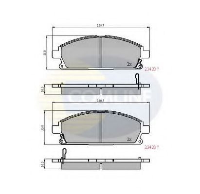 Тормозные колодки COMLINE CBP3591