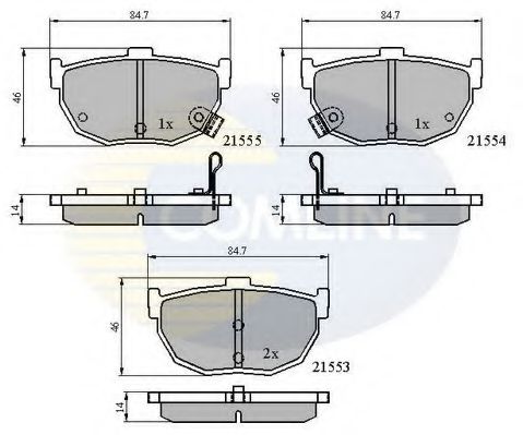 Тормозные колодки COMLINE CBP3805