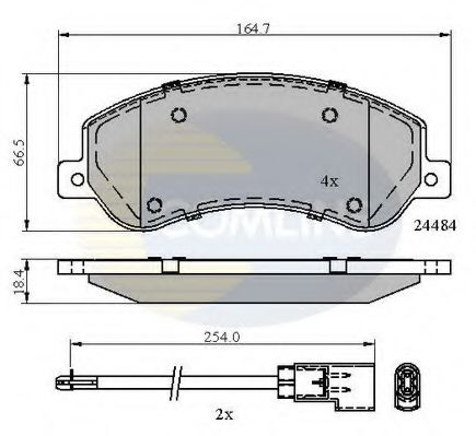 Тормозные колодки COMLINE CBP21512