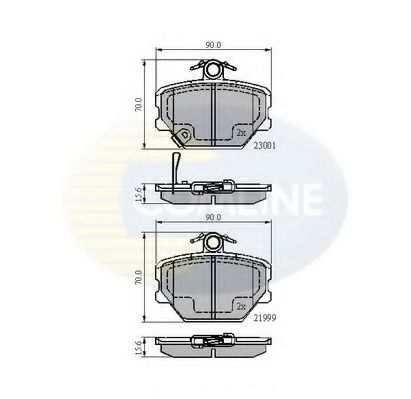 Тормозные колодки COMLINE CBP31019
