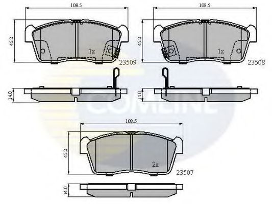 Тормозные колодки COMLINE CBP31113
