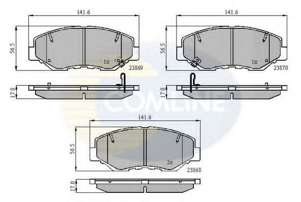 Тормозные колодки COMLINE CBP31194