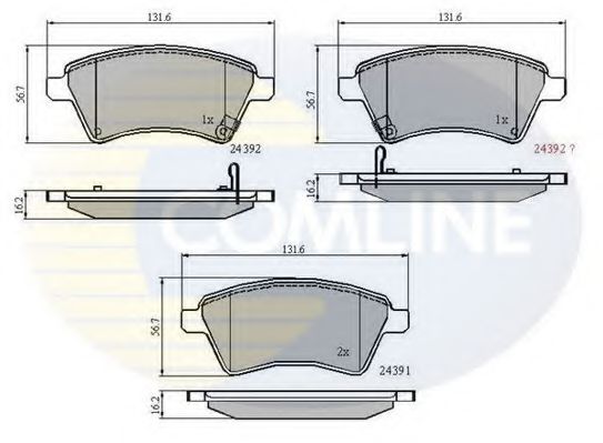 Тормозные колодки COMLINE CBP31513