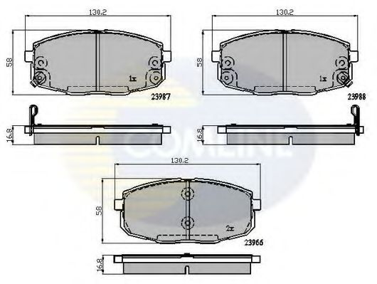Тормозные колодки COMLINE CBP31798