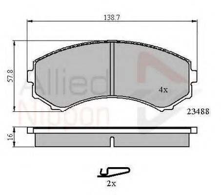 Тормозные колодки COMLINE ADB3172