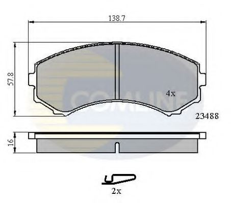 Тормозные колодки COMLINE CBP3172