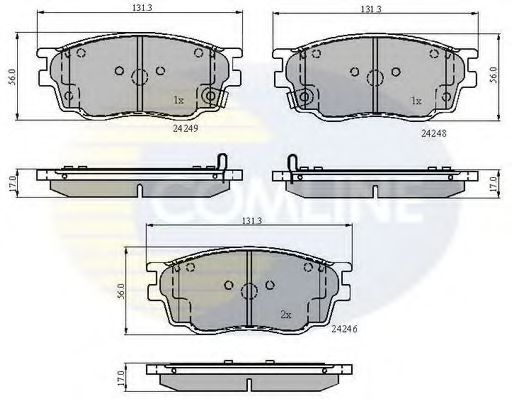 Тормозные колодки COMLINE CBP3948
