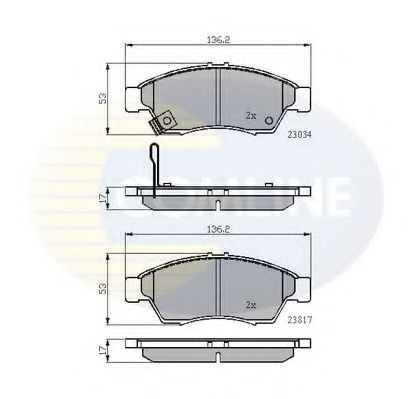 Тормозные колодки COMLINE CBP31125