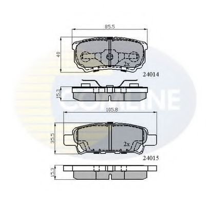 Тормозные колодки COMLINE CBP31290