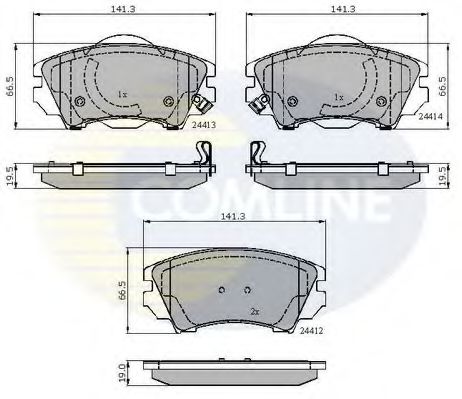 Гальмівні колодки COMLINE CBP31680