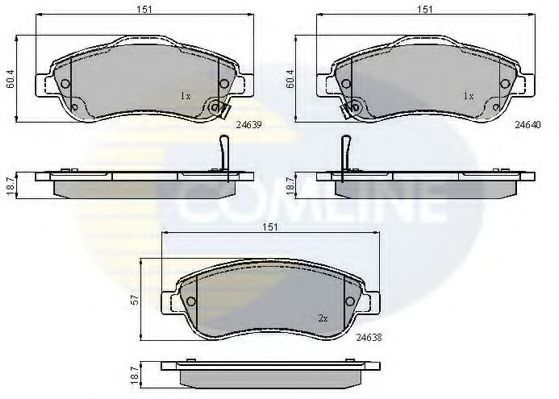 Тормозные колодки COMLINE CBP31705