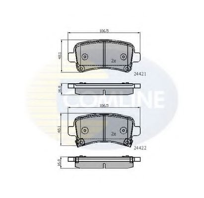 Тормозные колодки COMLINE CBP31795