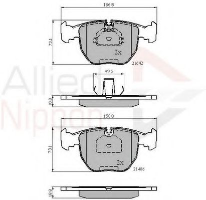 Тормозные колодки COMLINE ADB01096