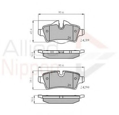 Тормозные колодки COMLINE ADB01759