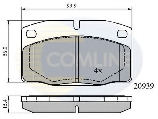 Тормозные колодки COMLINE CBP0135