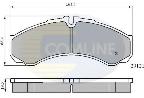 Тормозные колодки COMLINE CBP0931