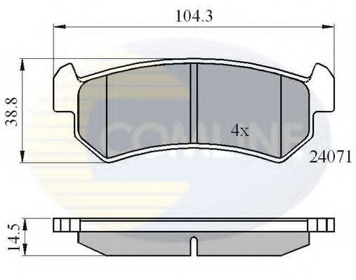Тормозные колодки COMLINE CBP01191