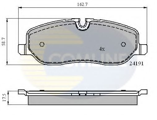 Гальмівні колодки COMLINE CBP01533