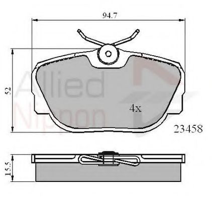 Тормозные колодки COMLINE ADB01093