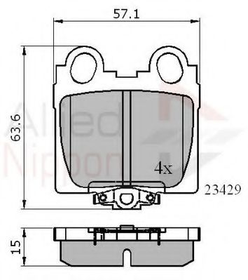 Тормозные колодки COMLINE ADB3836