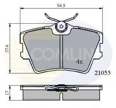 Тормозные колодки COMLINE CBP0272