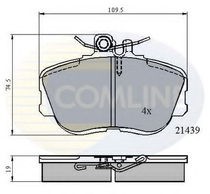 Тормозные колодки COMLINE CBP0503