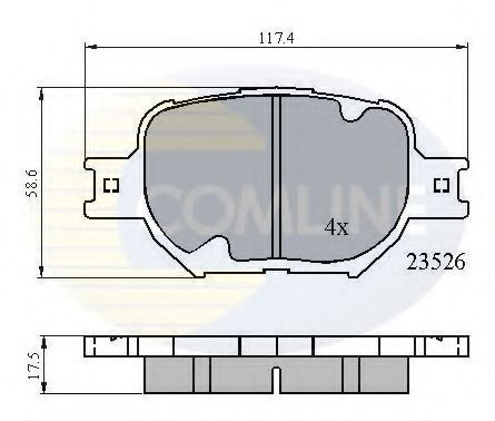Тормозные колодки COMLINE CBP0896