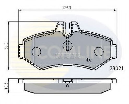 Тормозные колодки COMLINE CBP0914