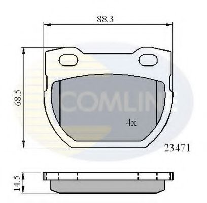 Тормозные колодки COMLINE CBP01078