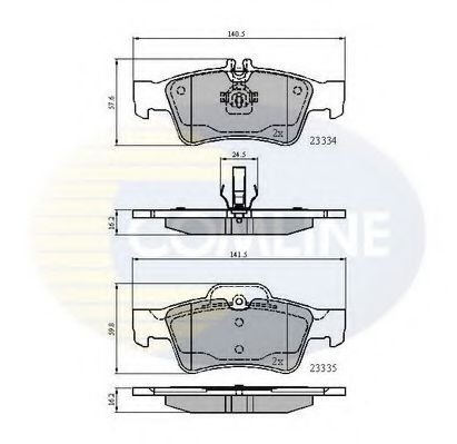 Тормозные колодки COMLINE CBP01118