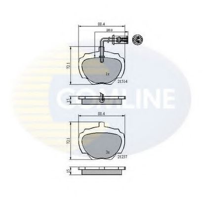 Тормозные колодки COMLINE CBP1224