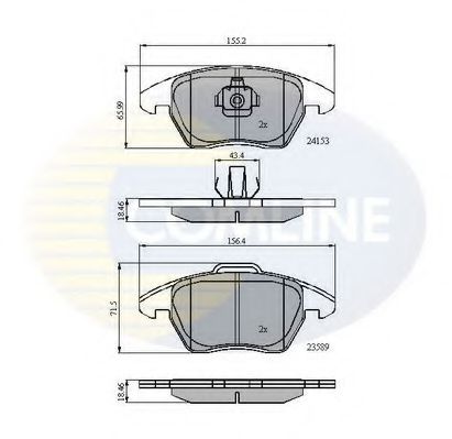 Тормозные колодки COMLINE CBP01308