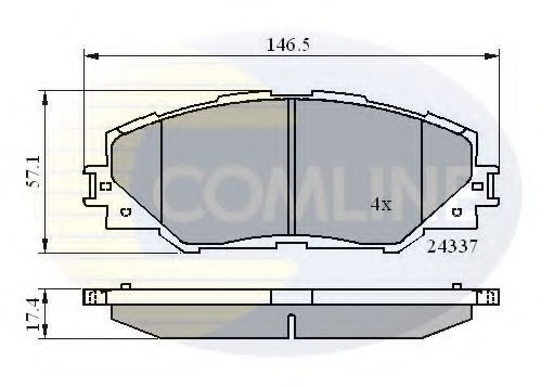 Тормозные колодки COMLINE CBP01625
