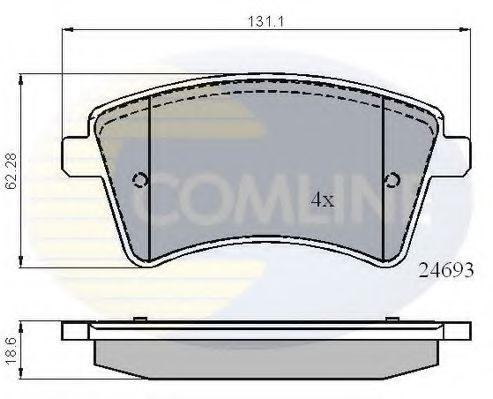 Тормозные колодки COMLINE CBP01707