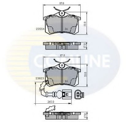 Гальмівні колодки COMLINE CBP2797