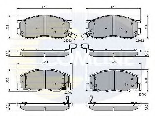 Тормозные колодки COMLINE CBP3745
