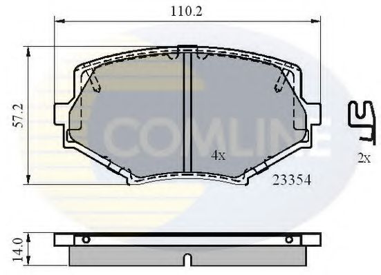 Тормозные колодки COMLINE CBP3820
