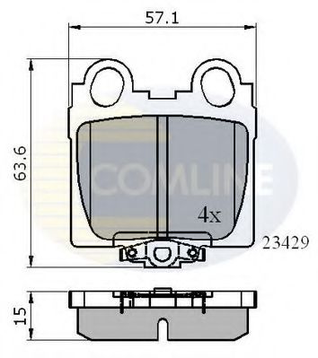 Тормозные колодки COMLINE CBP3836