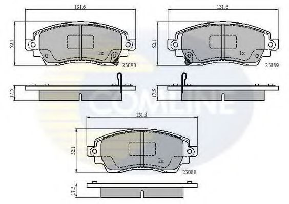 Тормозные колодки COMLINE CBP3908